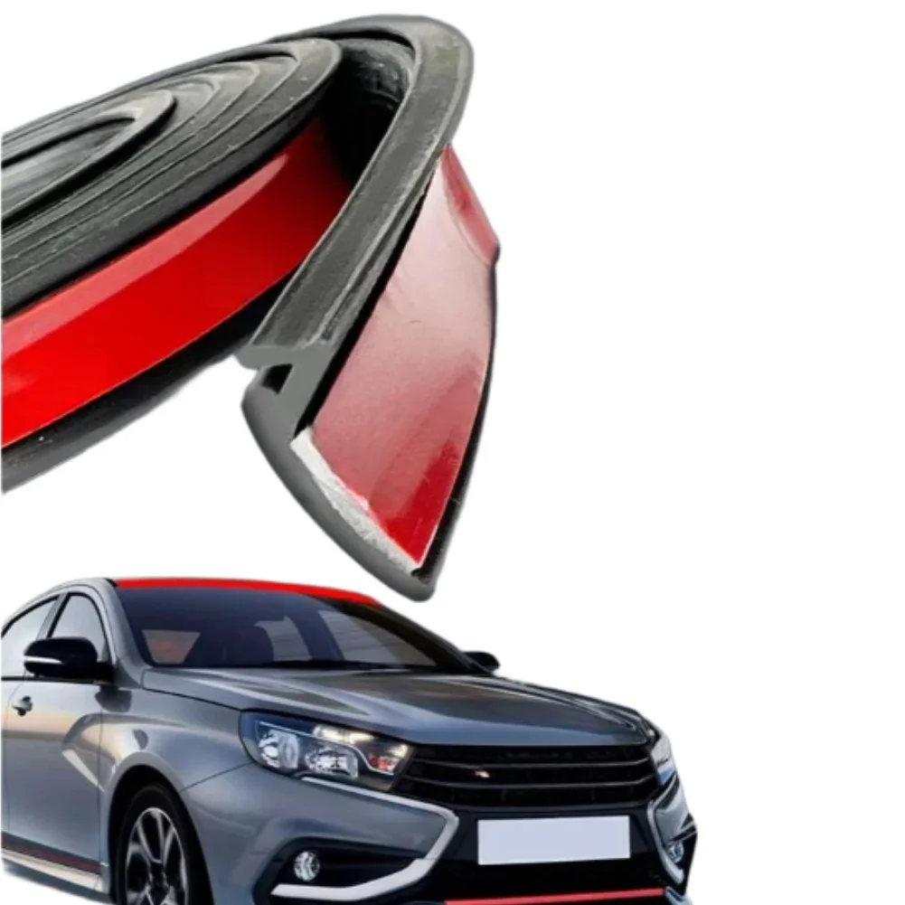 1x Black 150cm Car Front Windshield Rubber Seal Strip Windshield Weather Stripping Molding Trim Window Edges Sealant Protector