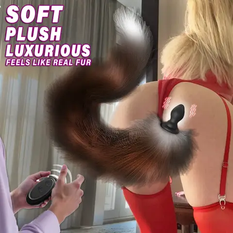 Remote Controlled Foxtail Sex Toy Anal Plug Stimulator Sexual Wellness Product Flirting Toy Designed Specifically for Women