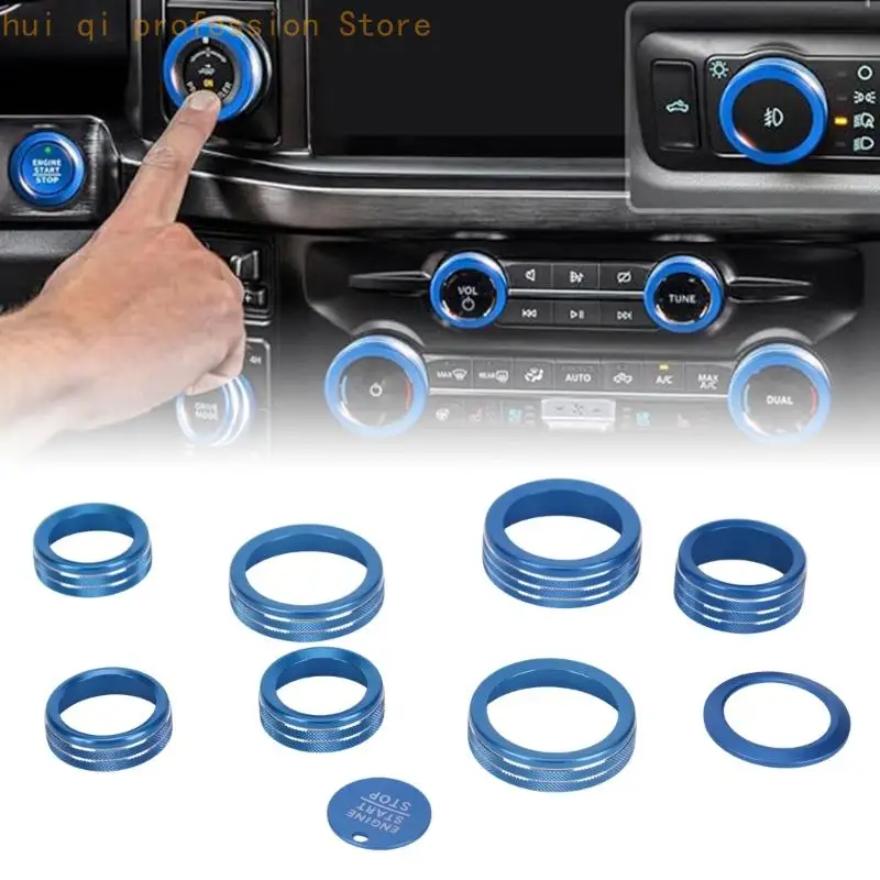 Blaues Metall-Akzentset für Armaturenbrett-Bedienung für Pickup-Kabine H8WE 2021–2024 – Detail 2