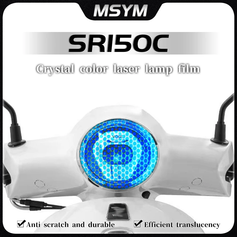 

For VOGE SR150C sr150c PRO 2024 Headlight film smoked black taillight film honeycomb laser protection sticker accessories