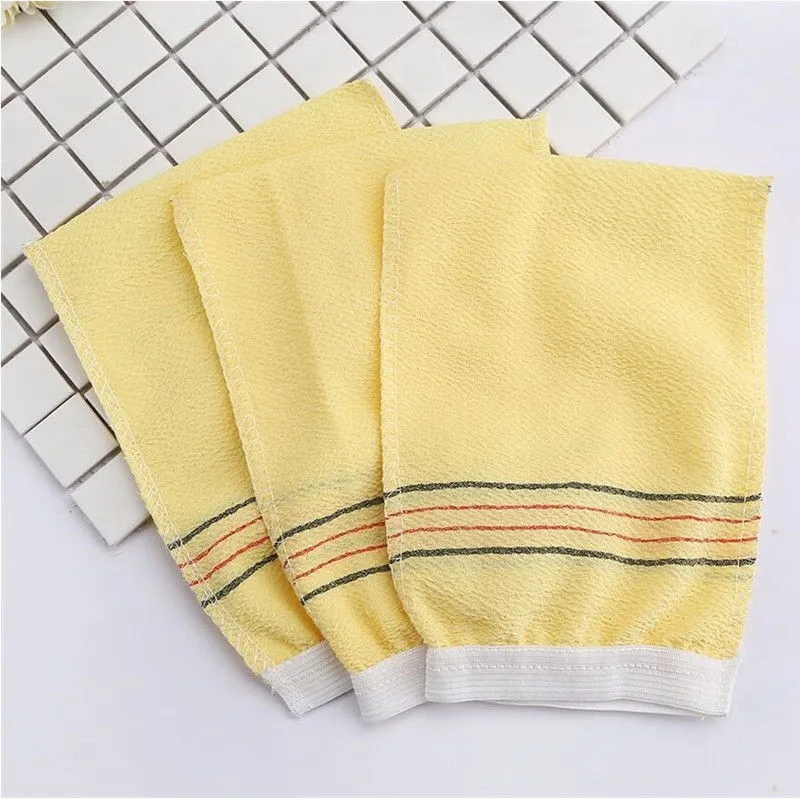 مجموعة مناشف حمام مقشرة مكونة من 5 قطع - تنظيف عميق كوري/إيطالي وإزالة الجلد الميت، منظف ناعم للجسم للاستحمام/المنتجعات الصحية