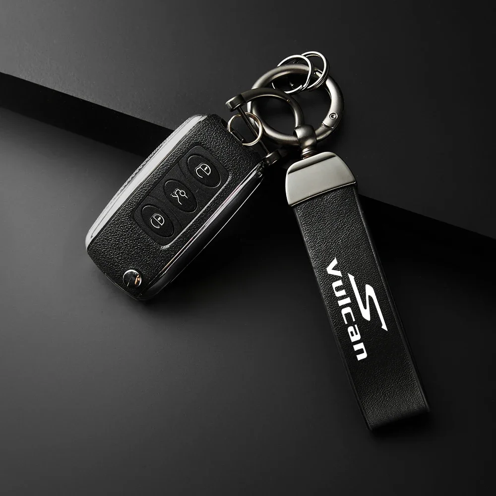 For KAWASAKI Vulcan S VN650 vn 500 750 800 900 1600 1700 1500 High-Grade leather Motorcycle Keychain Holder Keyring Chain Holder