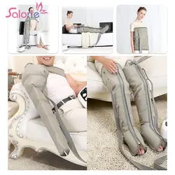 6 Air Chambers Leg Compression Massager Pressotherapy Massage Apparatus Therapy Arm Waist Pneumatic Air Wraps  Relax Pain Relief