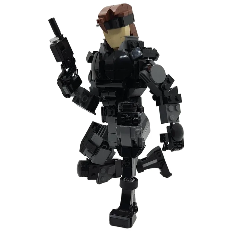 Special Forces Operative MOC Building Blocks Realistic Uniform Battle Ready Model DIY Brick Kit Desktop Collectible Display