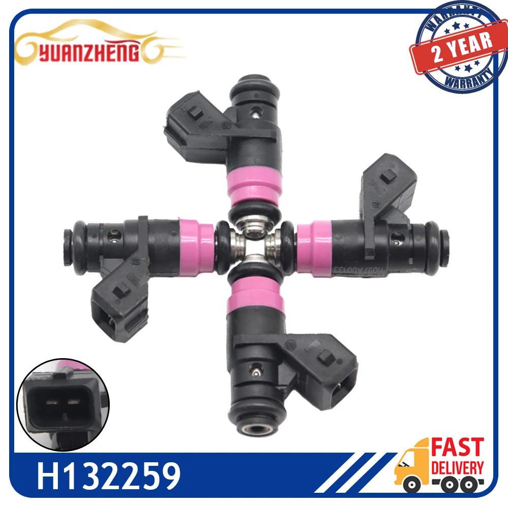 H132259 Car Petrol Fuel Injector Nozzle for Renault Clio 3 Laguna Megane Scenic 2 3 1.4 1.6L 16v 8200132259 8200505191