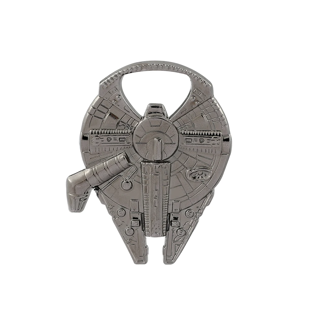 Llavero de Star Wars, Nave Espacial Halcón Milenario, Abrebotellas Metálico, Colgante de Darth Vader