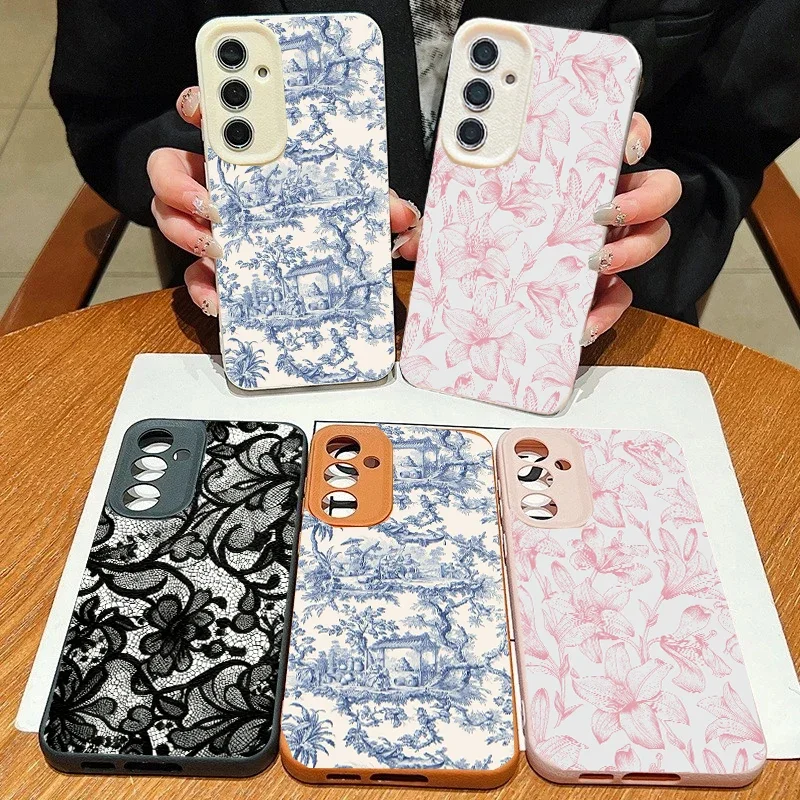 حافظة شخصية من الدانتيل الأسود بنمط إبداعي لهاتف Realme 15 14 13 12 11 9 Pro Plus 10 8 5G C53 C51 C63 C55 C35 C65 C21Y C25Y