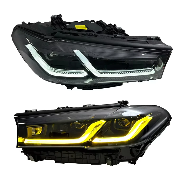 

Auto parts, new two-color LED headlights with daytime turn signals for 5 Series G30 G38 2018-2022 2598 sold in pairs