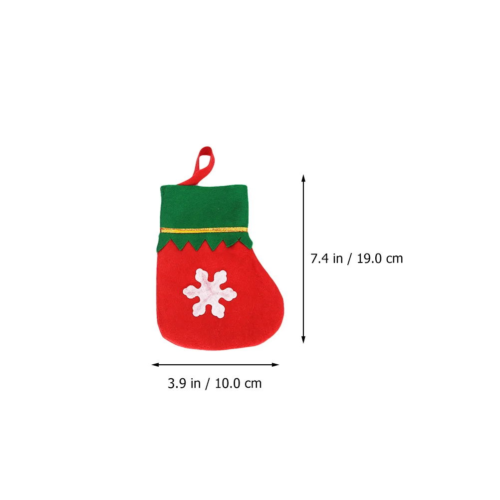 

8Pcs Christmas Socks Cutlery Bag Silverware Holder Fork Knife Covers Xmas Tableware Decoration Holiday Dinner Party