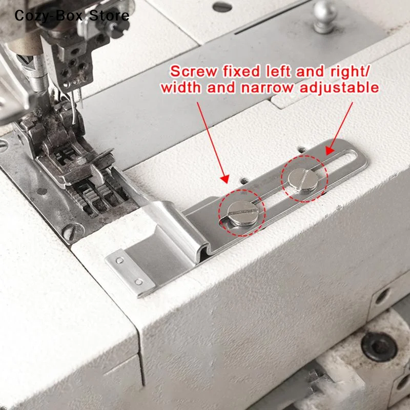 [ZY]All-steel Sewing Tool Lightweight Fabrics Three-needle Five-thread Zigzag Foot With Adjustable Width And Fixed Edge Guide
