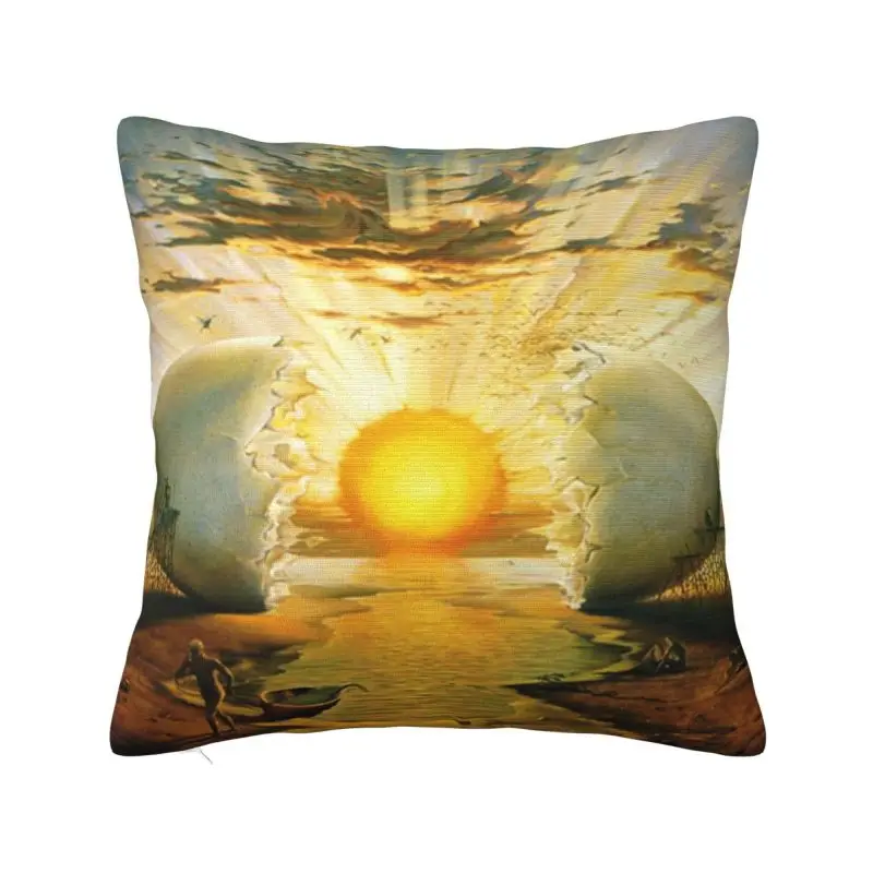 Custom Salvador Dali Art Print Luxury Pillow Cover Decoration Sofa Cushion