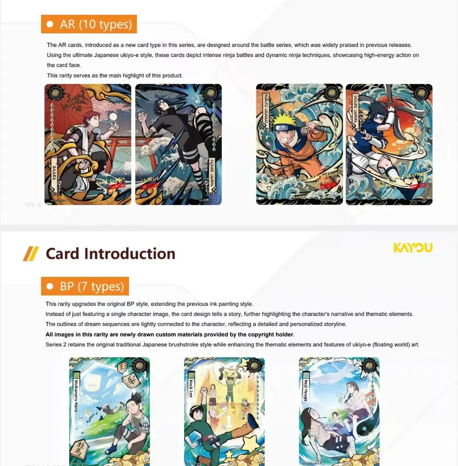 Naruto Card JIN7 T4W7 BOX English Version Genuine KAYOU
