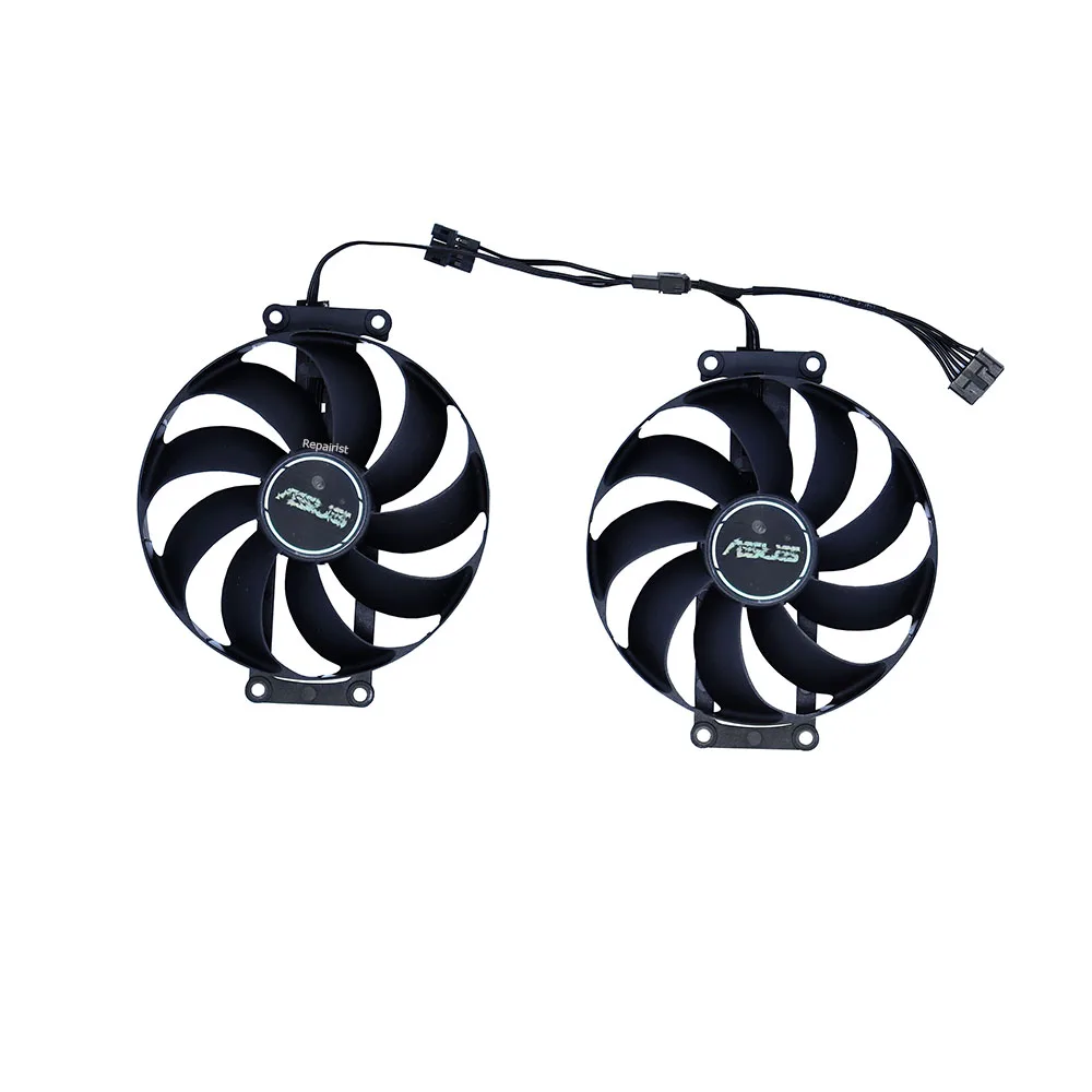 2Pcs/Set,Graphics Card Fan,PLA09215S12H,T129215SU,For ASUS DUAL RTX 3060 V2 12GB Mini,For ASUS DUAL RTX 3060Ti V2 MINI OC