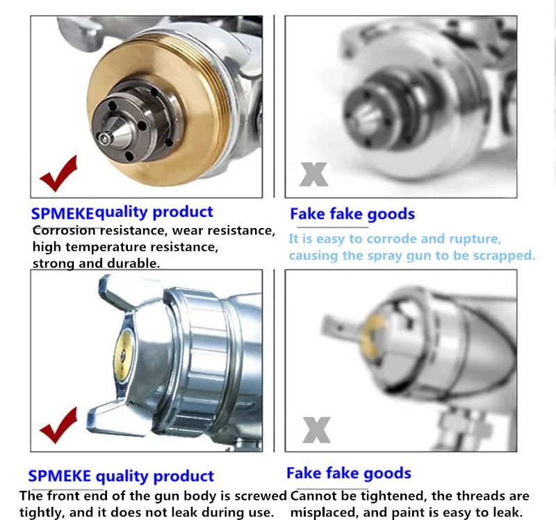SPMEKE W-77 بندقية رش تايوان أثاث السيارات المعدنية ذات العيار الكبير مسدس رش التمهيدي السطحي