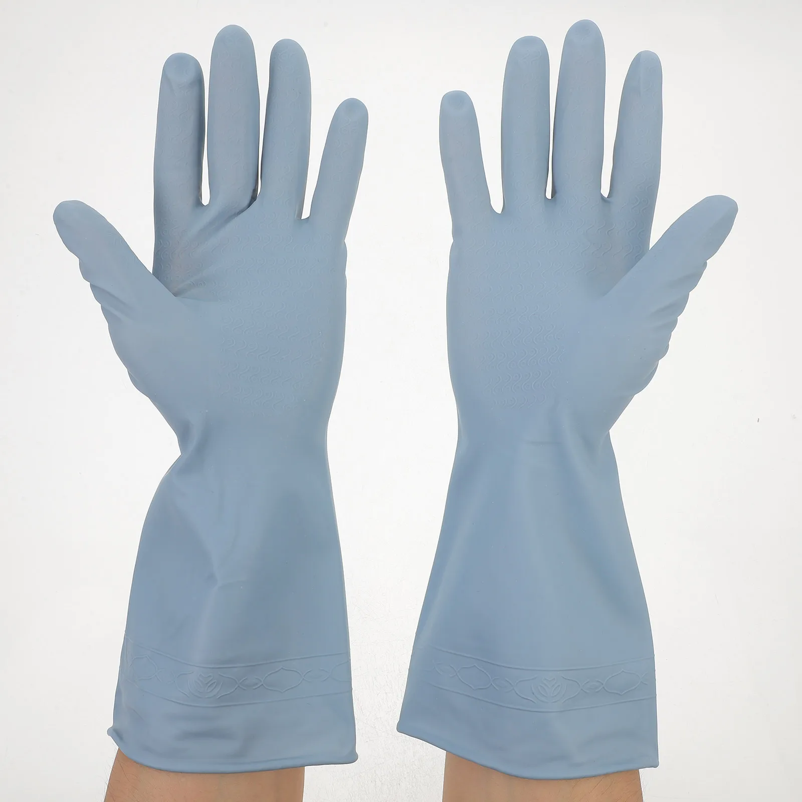 

3pcs Dishwashing Long Cuff Reusable Kitchen Cleaning Household Kitchen Dishwashing Gloves Gloves For Washing Dishes