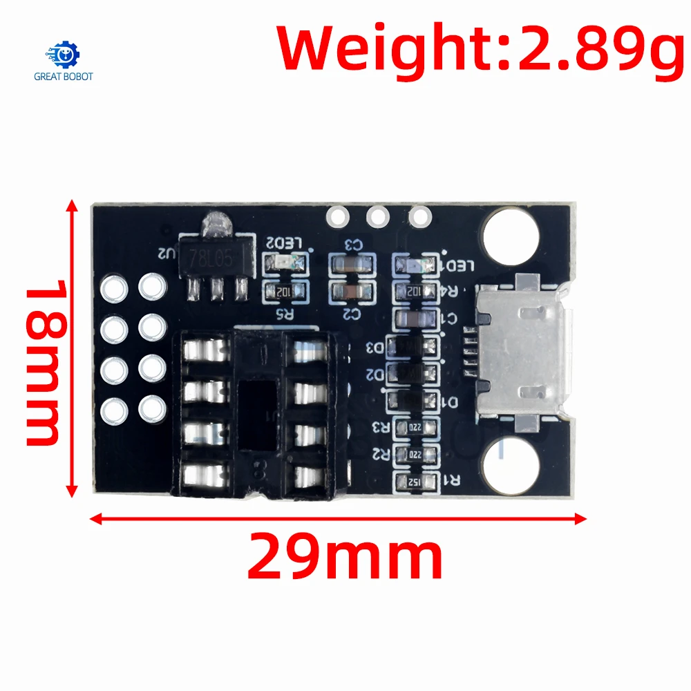 ATTINY85 Digispark Kickstarter Micro Development Board - Official Blue/Black Version for Arduino IIC/I2C USB