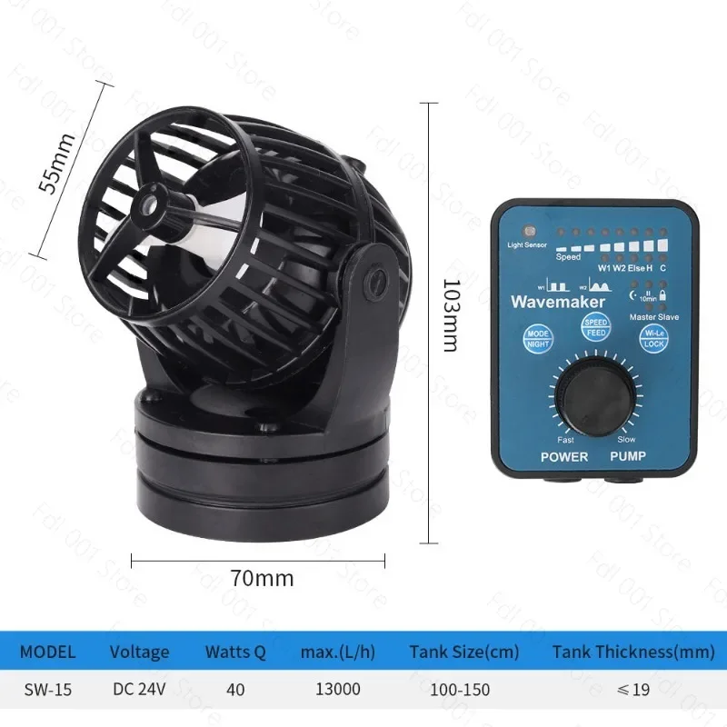 SW-2 SW-4 SW-8 SW-15 Pump Jebao Marine Coral Reef Aquarium Fish Tank Wave Maker