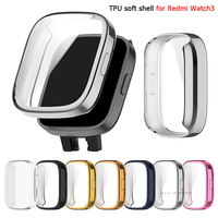TPU Soft Silicone Case Glass For Redmi Watch 3 Smart Watchband Screen Protector Bumper Shell for Xiaomi Redmi Watch3 Cover Cases