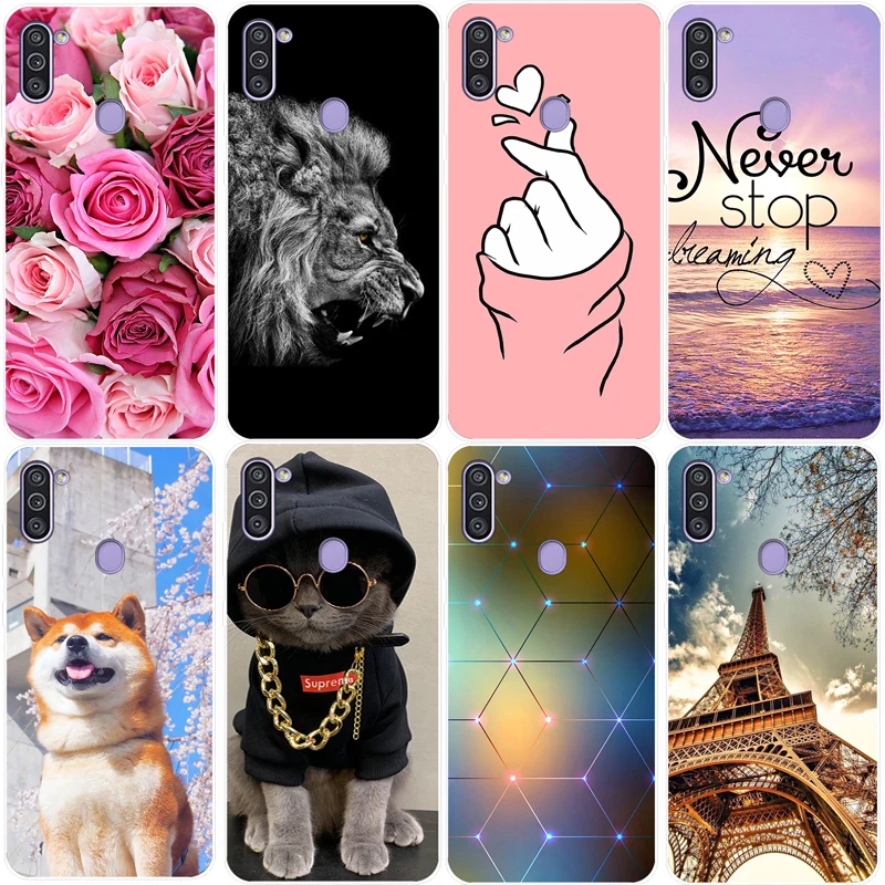 For Samsung Galaxy A11 M11 Case Marble Clear Silicone Soft Phone Back Cases For Samsung A11 Cover Funda GalaxyA11 M11 Bumper