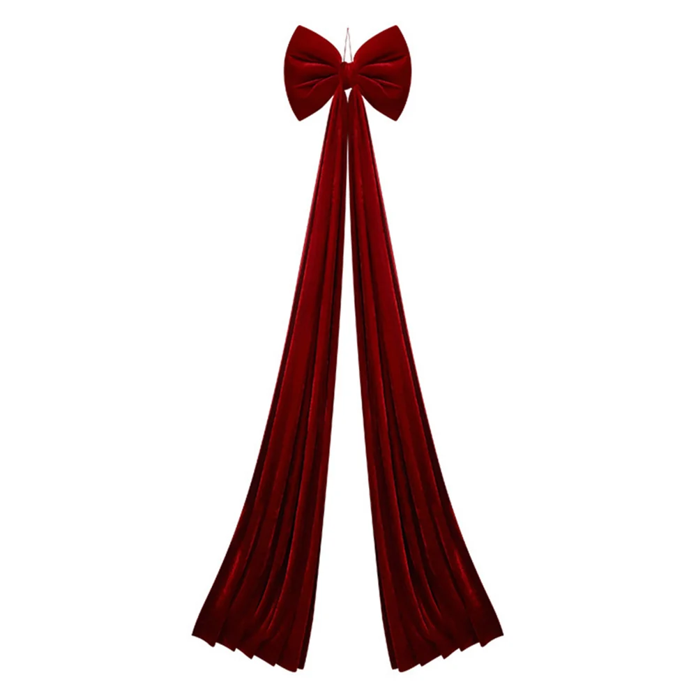 

Velvet For Christmas Bow Decoration Perfect Size for Large Trees and Garlands 15 74 by 78 74 inches Hanging Cord