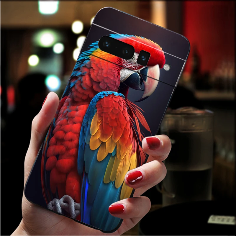 

Phone Case For Google Pixel 10 9 Pro XL 9A 8 7 6 Pro Pixel 8A 7A 6A Pixel 8 7 6 5 Bird Parrot