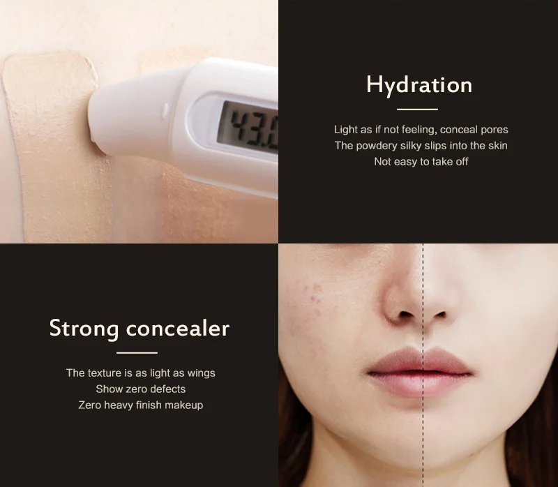 Liquid Foundation Repair Concealer Isolation Cream Oil Control Refreshing And Moisturizing BB Cream Long-lasting Korean Makeup