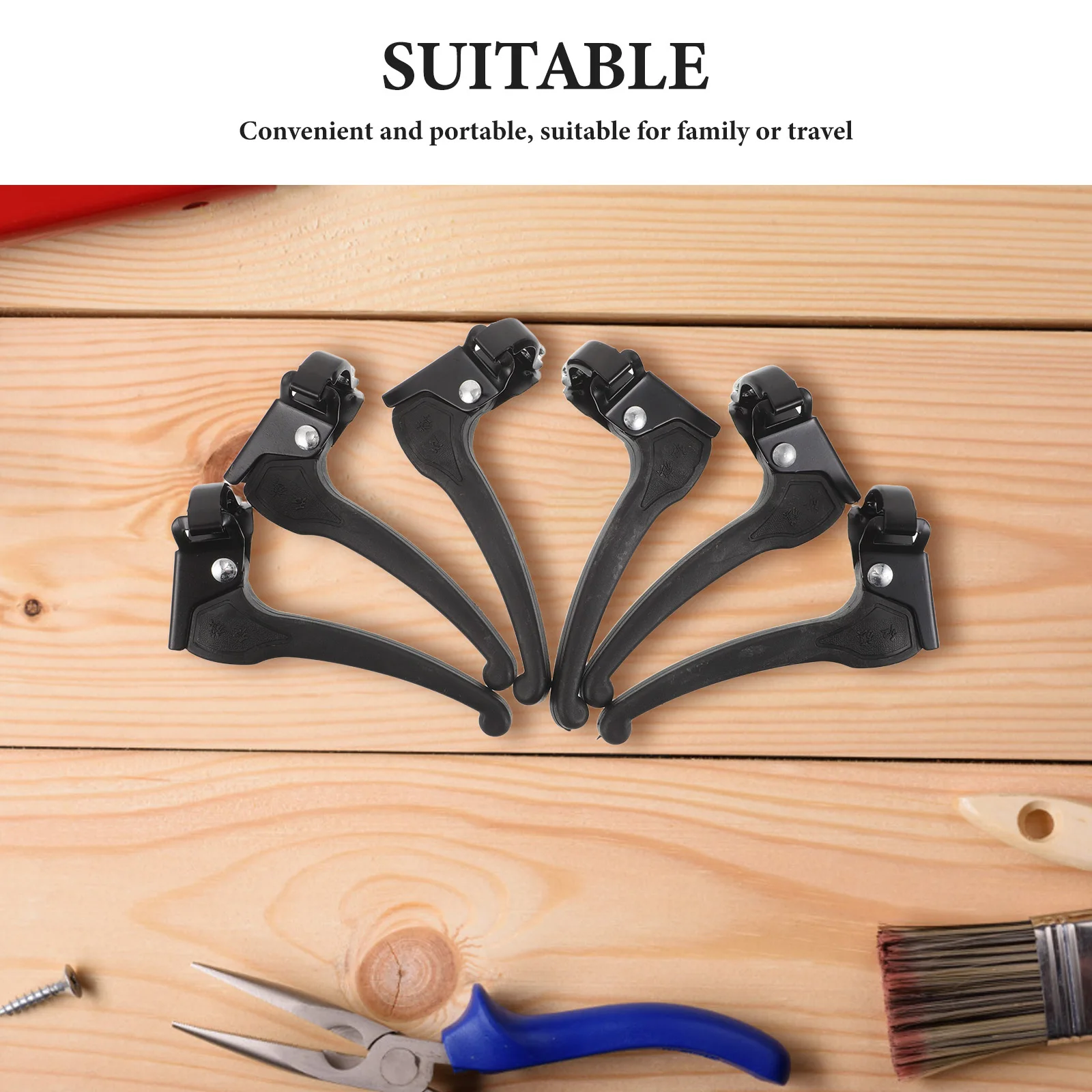 5Pairs Universal Bicycle Brake Levers Kids Bicycles Folding Bikes Accurate Stopping Power Lightweight Portable Wear Resistant