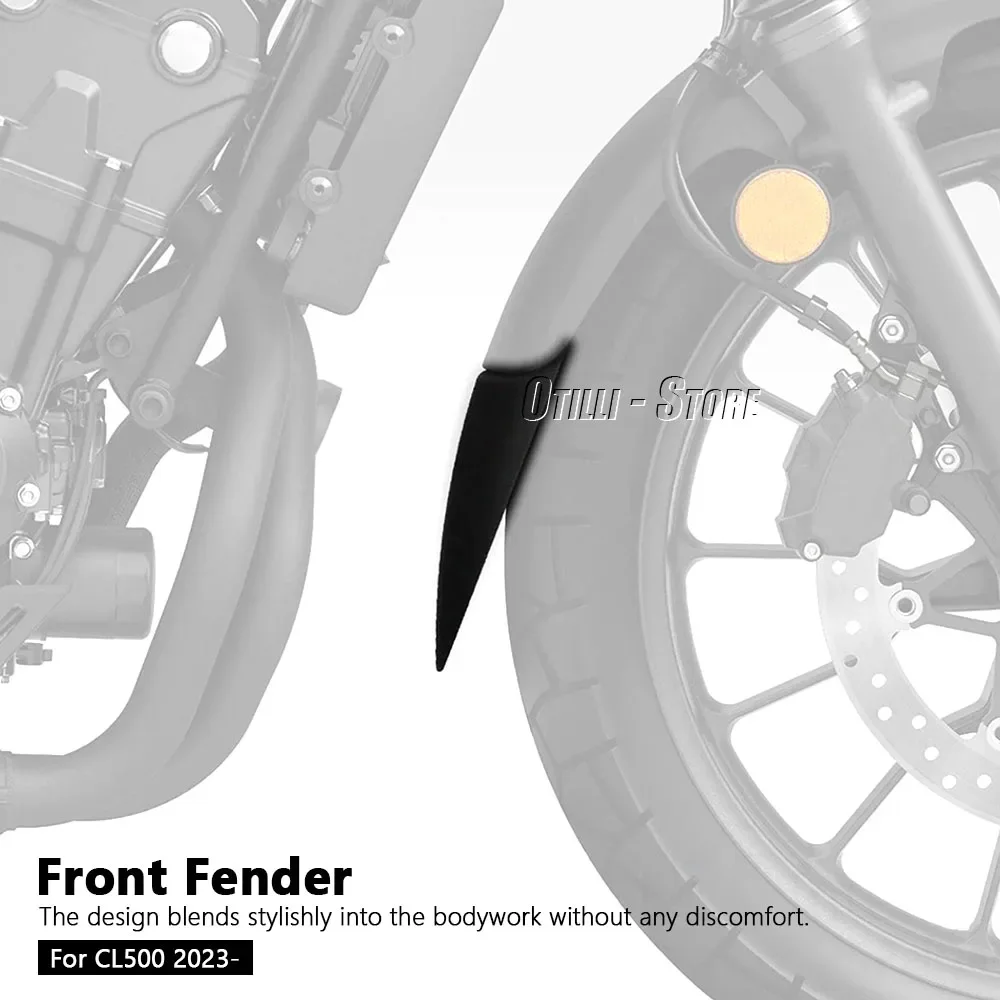 New Motorcycle Lengthen Front Wheel Extension Fender Mudguard Splash Guard Accessories For Honda CL500 cl500 CL 500 2023 2024