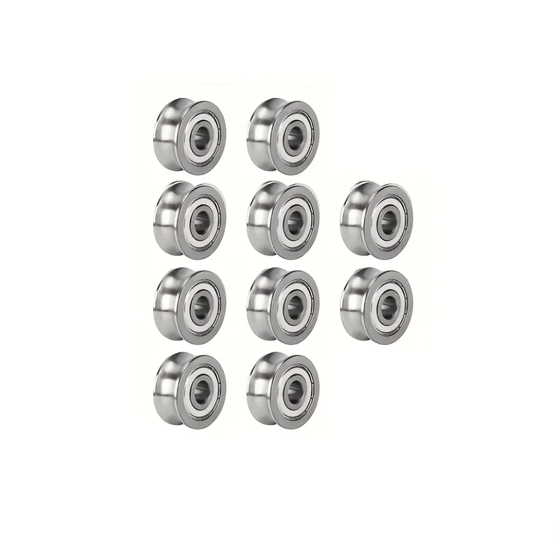 10 pieces of high-temperature resistant ball bearings, carbon steel U-shaped groove double guards