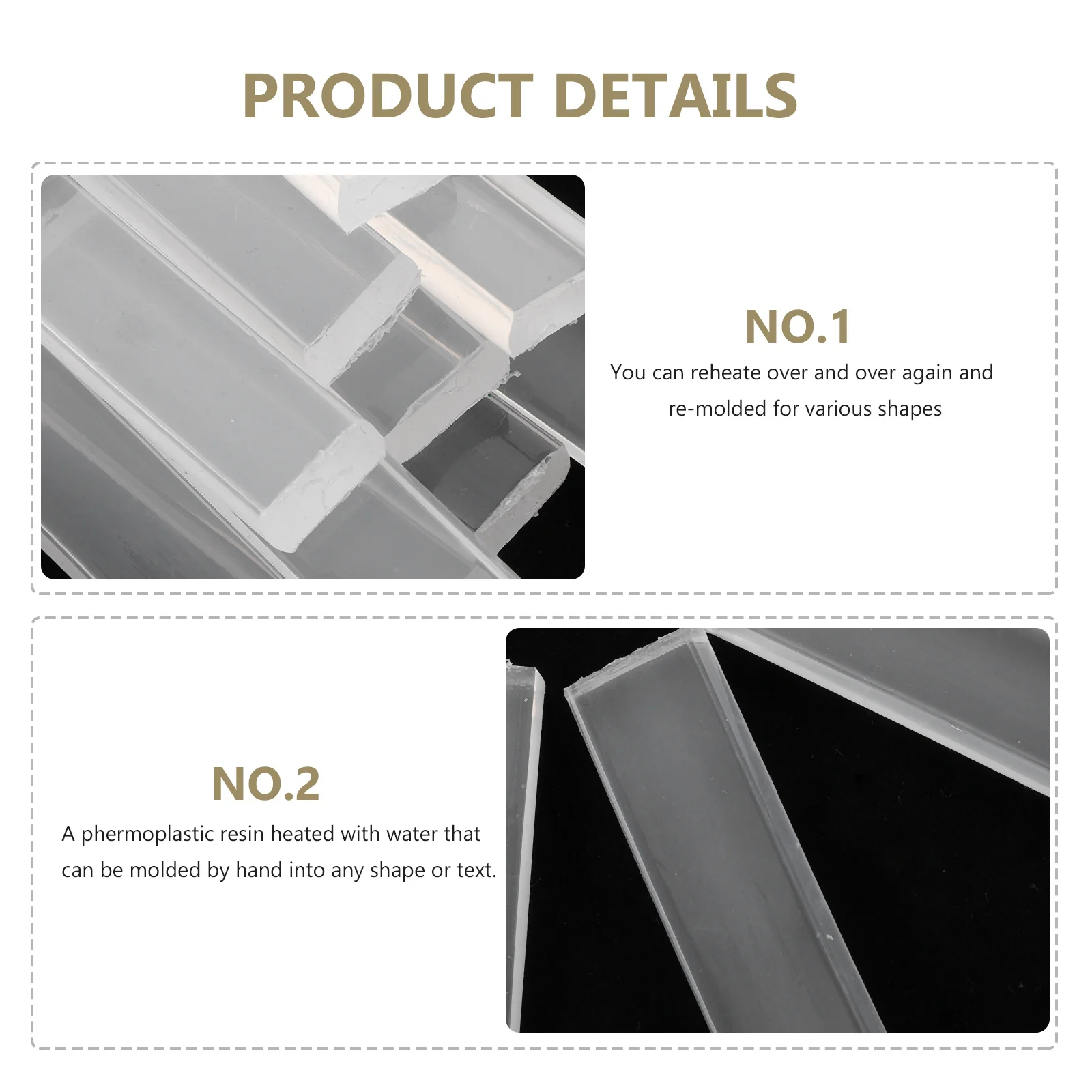 

1 Bag Of Resin Crafts Diy Thermoplastic Strips Moldable Plastic That Hardens Reusable Repair Kit For Handicrafts Poly Pellets