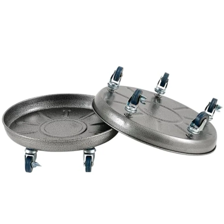

Choclaif Plant Caddy with Wheels, Pack Silver Heavy Duty Plant Stand with Universal Wheels, Round Pot Trolley for Indoor Outdoo