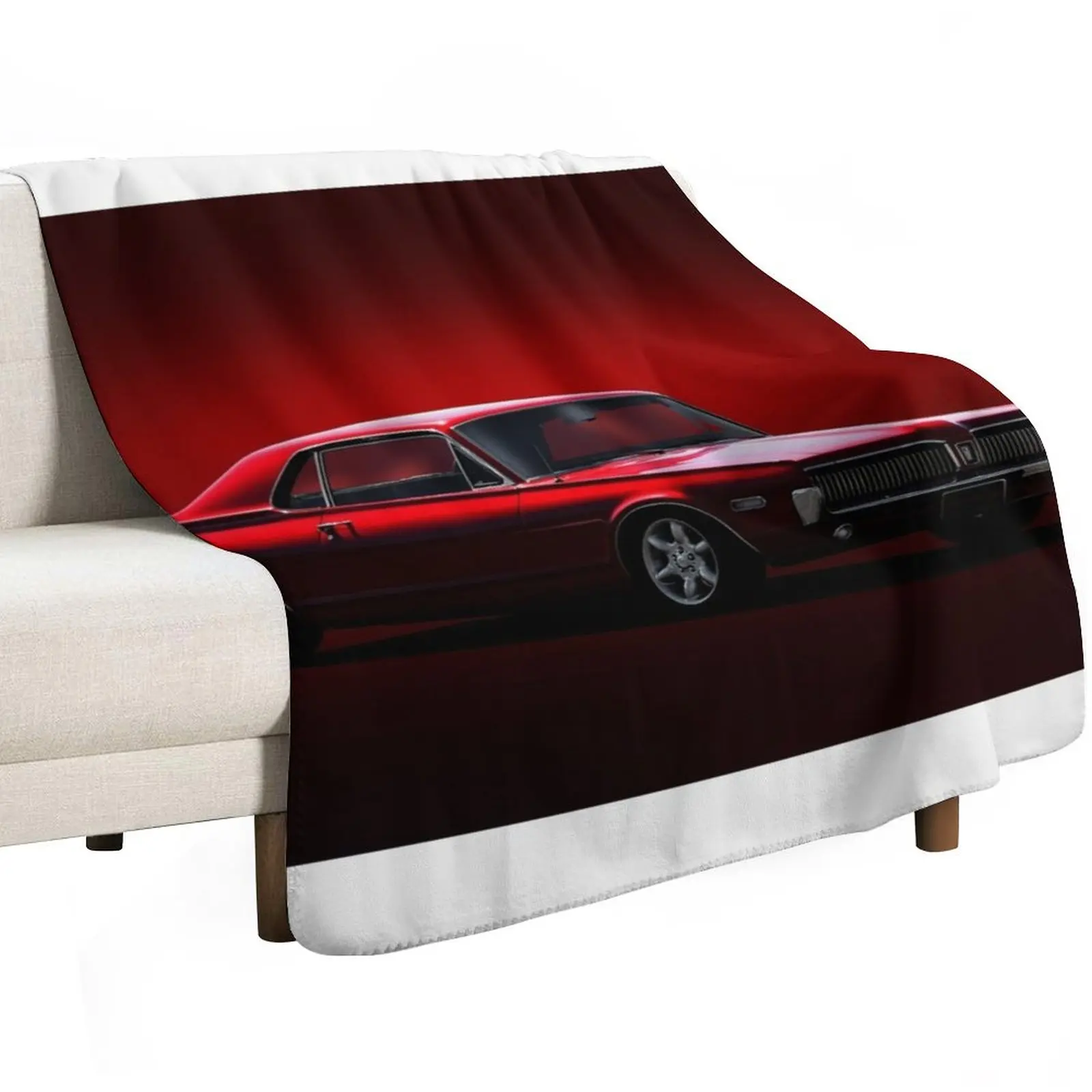 1968 Mercury Cougar Throw Blanket Thins Cute Plaid sofa bed For Decorative Sofa Softest Blankets Sofas Of Decoration Blankets