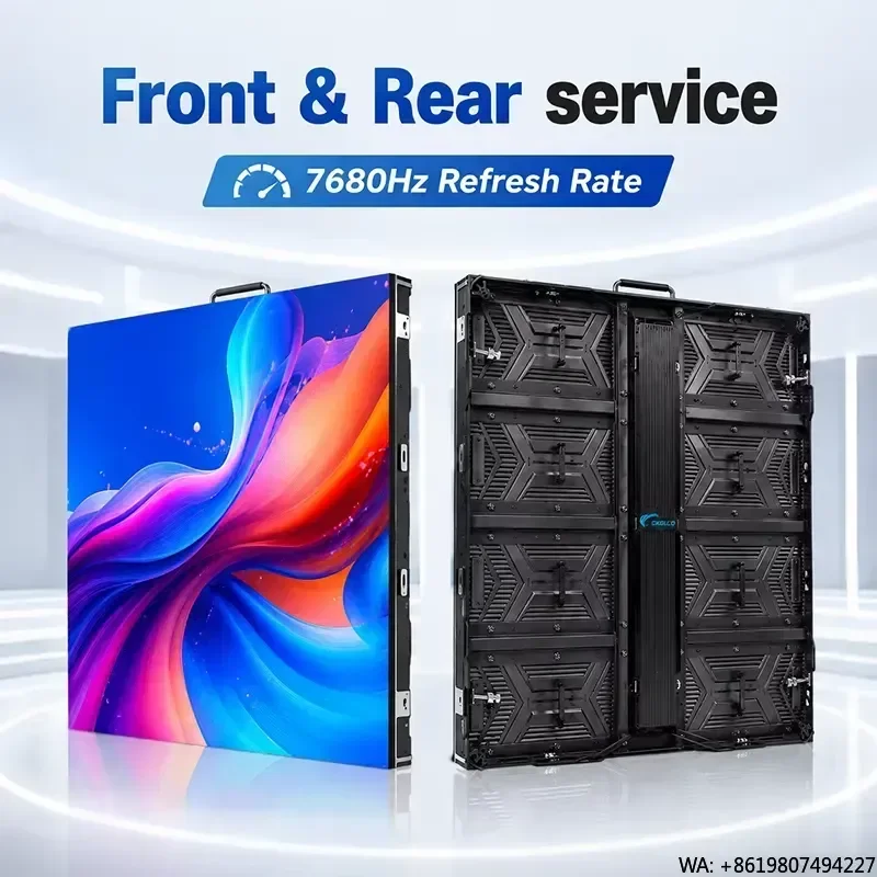 for P4.81 LED Screen DJ Booth 7680Hz Front Maintenance LED Billboard Fixed Outdoor LED Advertising Display Screens