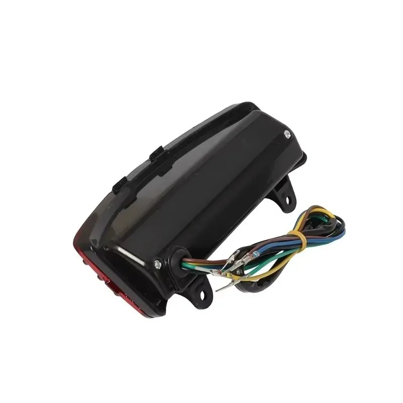 

Для задней стоп-сигнала дымчатый/красный Len аксессуары для мотоциклов, фонарь на кончике крыла, трехбарный светодиодный задний туристический уличный скользящий светильник