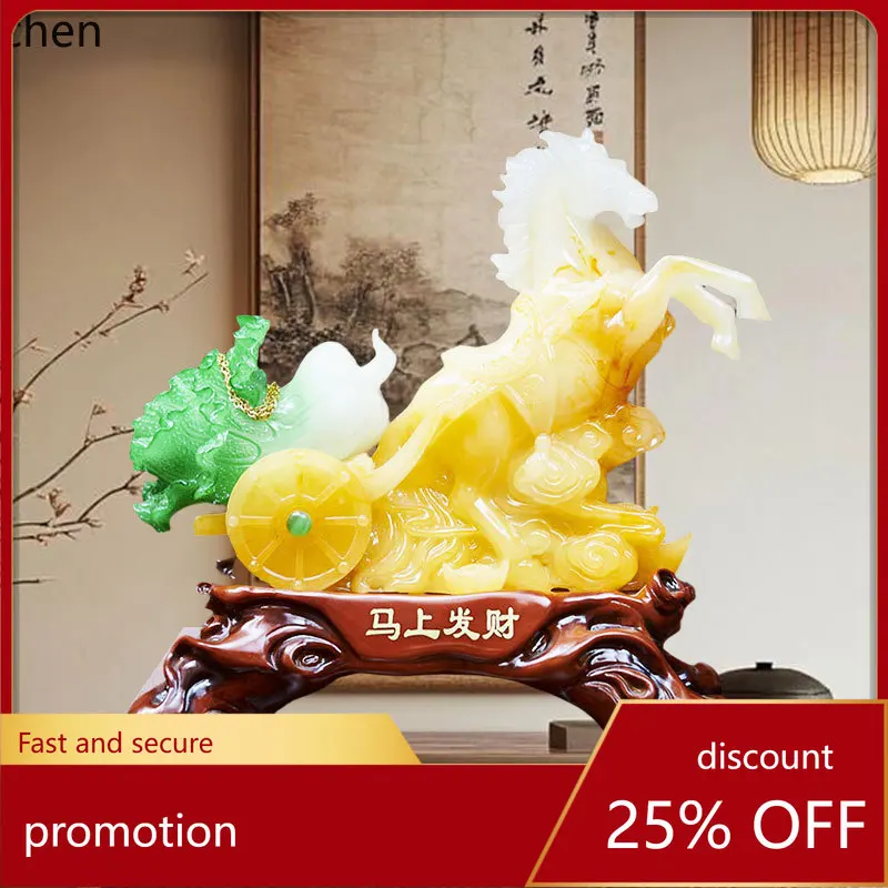 

LXC Living Room Entrance Decoration Cabbage Wealth Ornament Craft Opening Housewarming Feng Shui