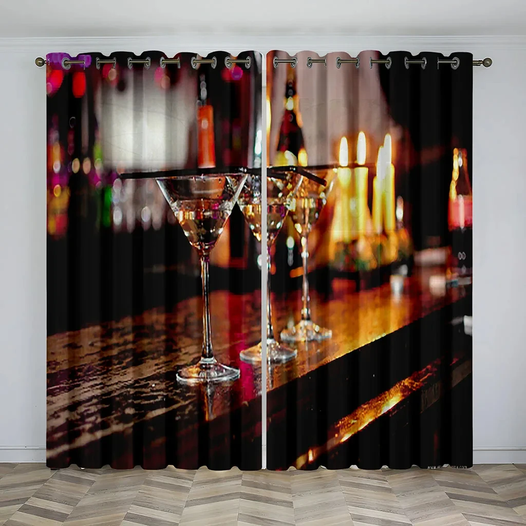 Various Dark Series Styles Pattern of High Blackout Curtains Bedrooms and Living Rooms Thick Clackout Drape Multicolor Curtain