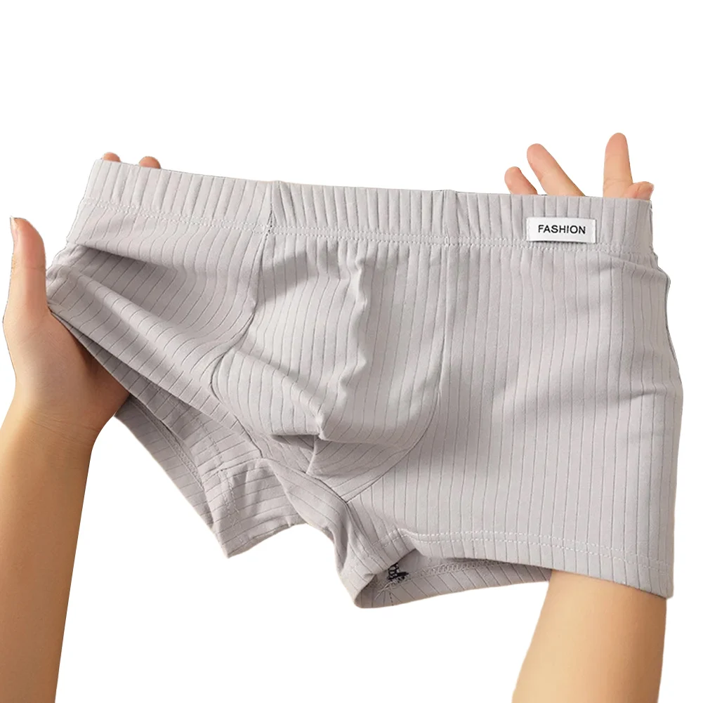 

5 Spandex Breathable Sleepwear 95 Cotton Applicable Gender Male Brand New Pattern Striped Comfortable Men\\'s Underwear