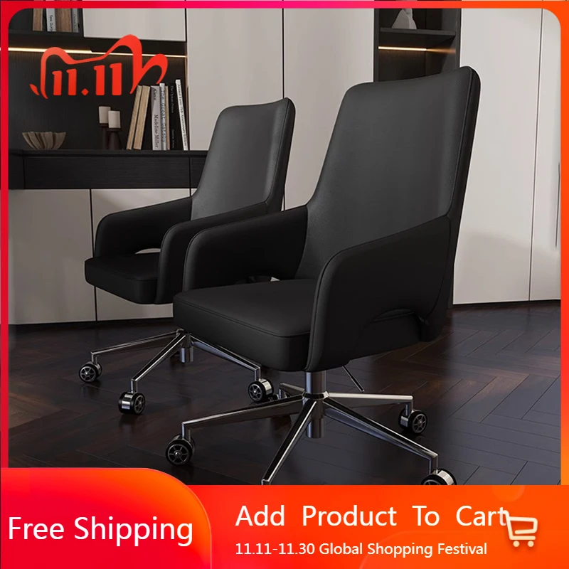 

Conference Backrest Office Chair Rolling Ergonomic Relaxing Modern Office Chair Mobile Swivel Sillas De Oficina Trendy Furniture
