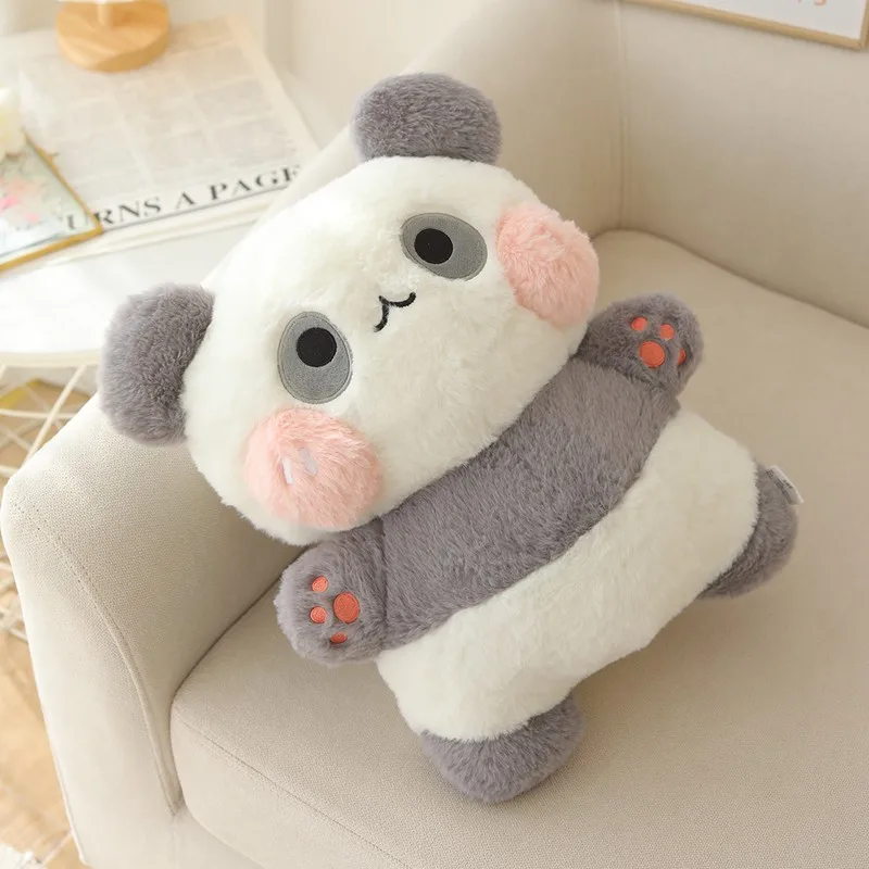 40 cm Cartoon Riesenpanda Puppe Plüschtier Kawaii Kuscheliges Tier Gefülltes Flauschiges Plüschtier Peluche Grau Grün Lila Braun Rosa Geschenk