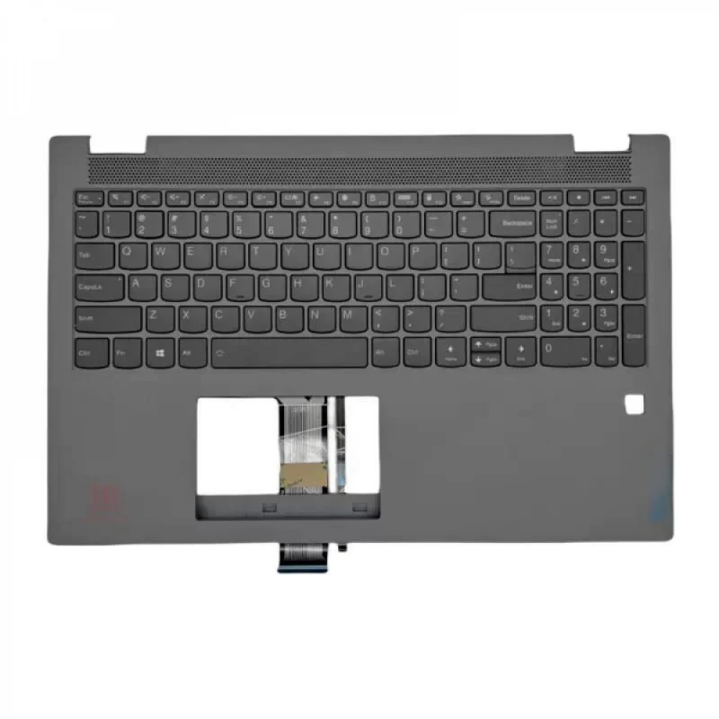A+Original Laptop Palmrest with Backlit Keyboard and Fingerprint 5CB0Y89720 For Lenovo Flex 5-15IIL05 ITL05 US Layout Replacemen