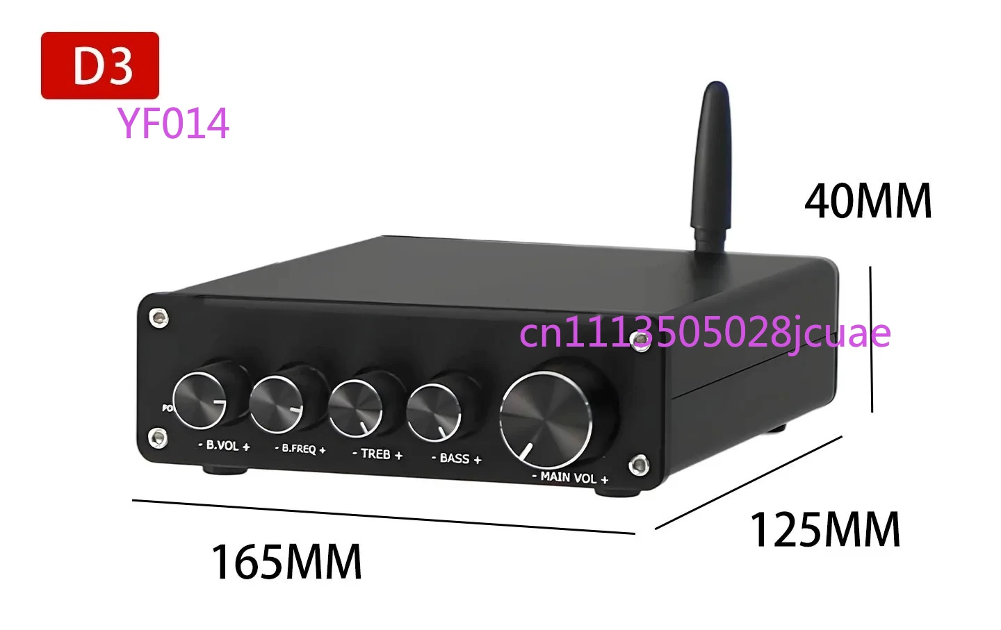 D3S TPA3255 Dual Chip 2.1 Channel Audiophile Digital Amplifier Bluetooth 5.4 LDAC Decoding