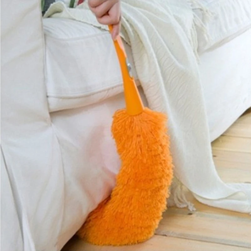 Soft Microfiber Cleaning Duster Dust Cleaner Handle Feather Static Anti Magic Household Cleaning Tools