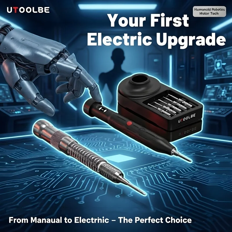 UTOOLBE Motion Drive One Bionic Motion Sensing Electric Screwdriver 5 Gears 0.15-0.8kgf.cm for iPhone Samsung Laptop Repair Tool