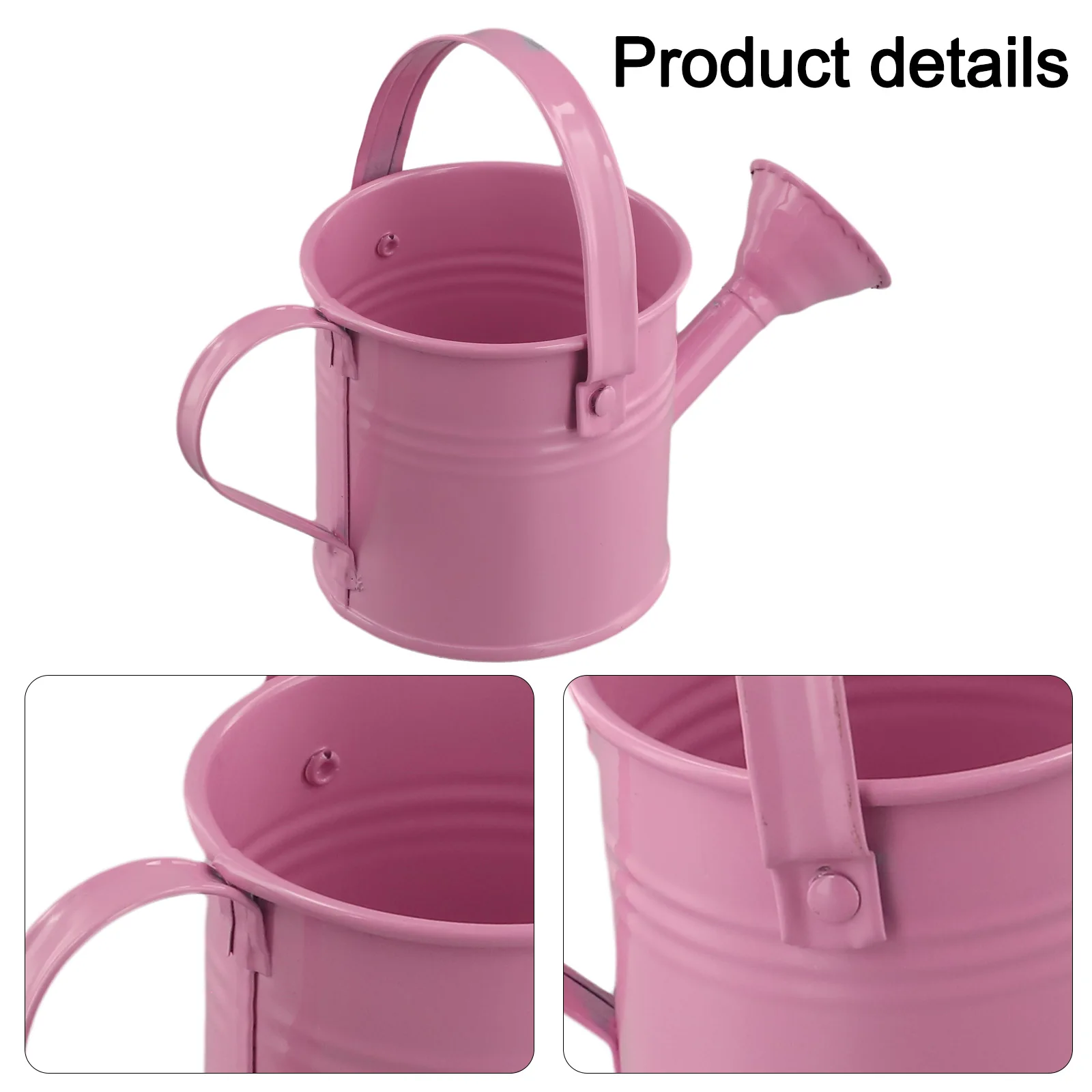 1 Pcs Watering Can Pink/Beiges/Light Green Large Capacity Long Mouth Design Smooth Pouring Stable Position Thick Base