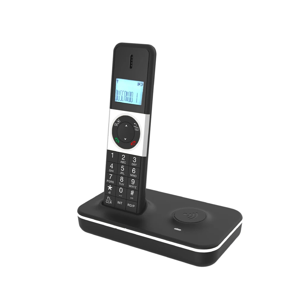 Digital Display Cordless Telephone For Adults In Office - Tone Volume Adjustable Tone And Volume Adjustable ABS