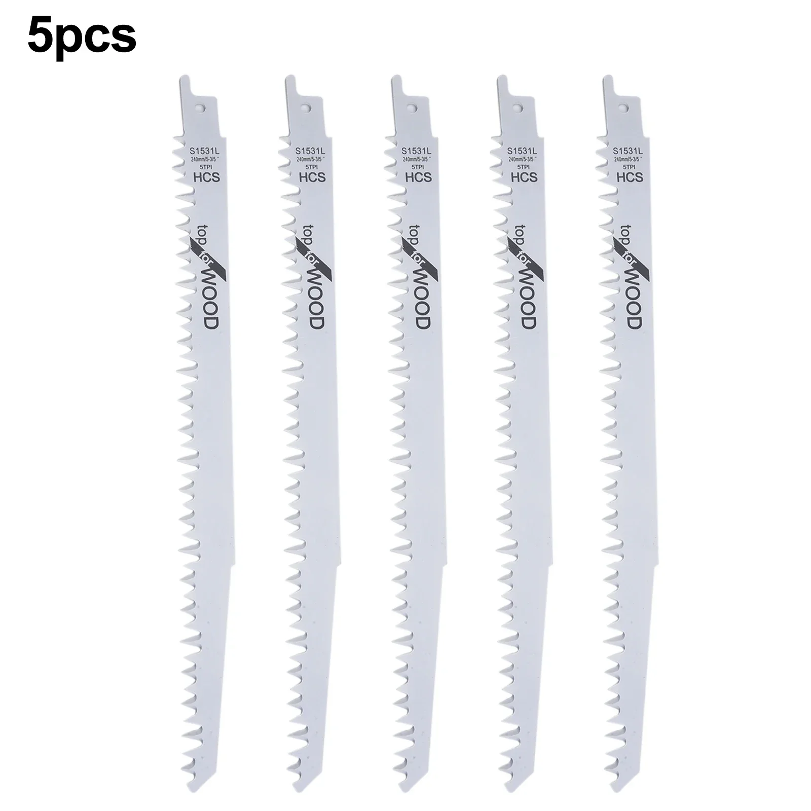 BI-Metal Reciprocating Saw Blades 240MM Ground Teeth Electric Wood Pruning Saw Blades For Wood Fast Cutting Woodworking Tools