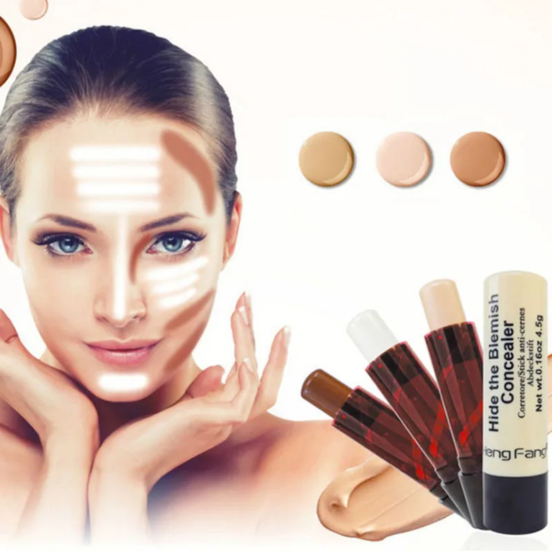 Makeup Face Blush Contour Highlighter Stick Foundation Dark Circles Corrector Bronzer Base Concealer Facial Foundation