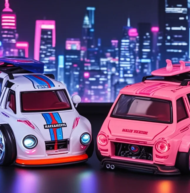 

1:32 Volkswagen T1 bus model surfboard detachable sound and light pull back children's toy decoration