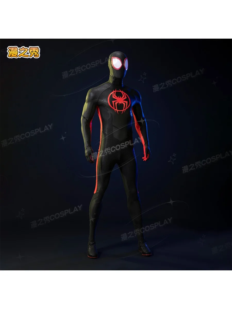 SMATSV Miles Morales Cosplay-Kostüm Komplettset Halloween Rollenspiel-Kleidung