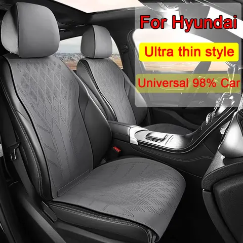 Car Seat Cover Suede Leather Breathable Seat Protector Cover For Hyundai I20 I30 Elantra Azera Veracruz Veloster Kia Rio K3 K5